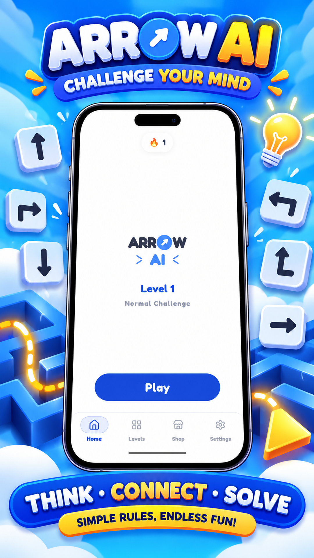 Arrow Ai Home Screen - Official Play Console Screenshot